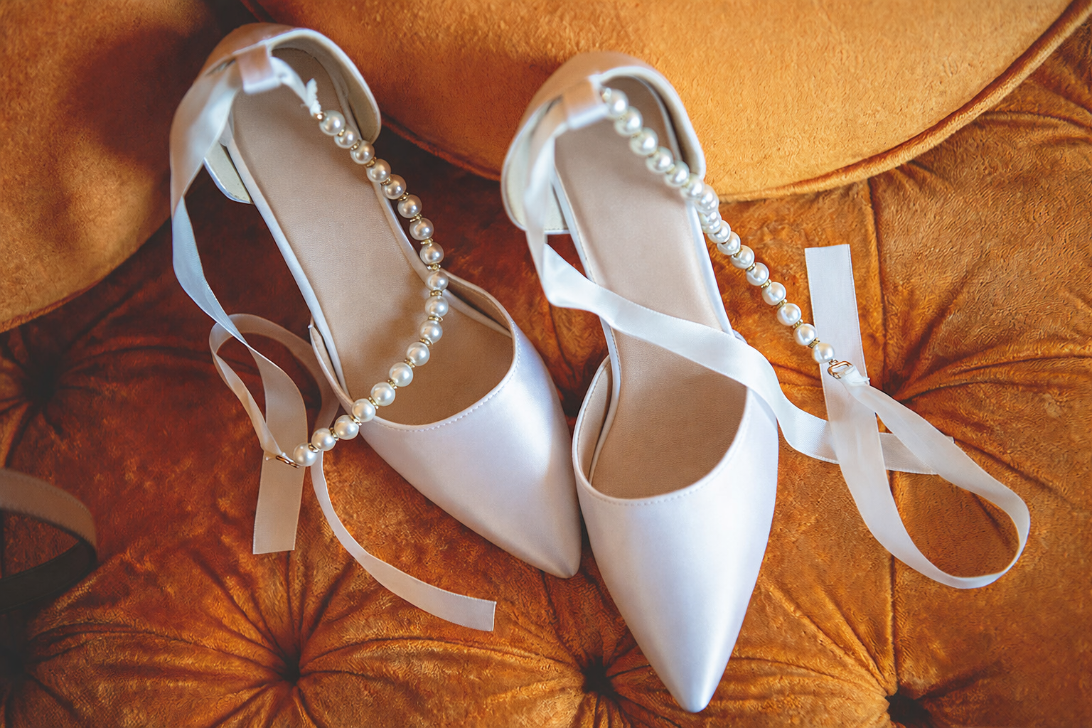 Heading image on Weddings by Holly Lou of wedding shoes.
