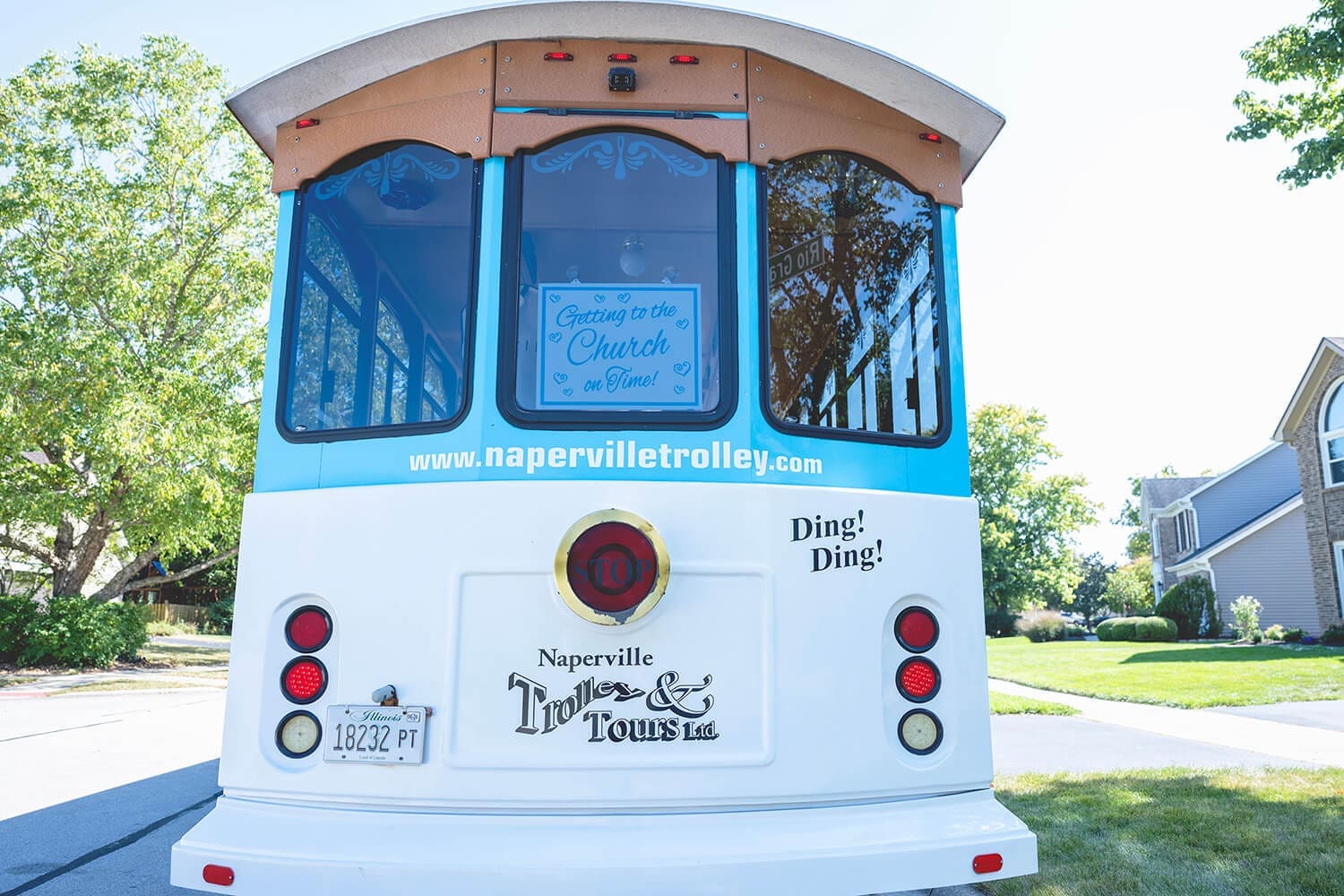 Wedding transportation Trolley & Tours Ltd in Naperville, IL