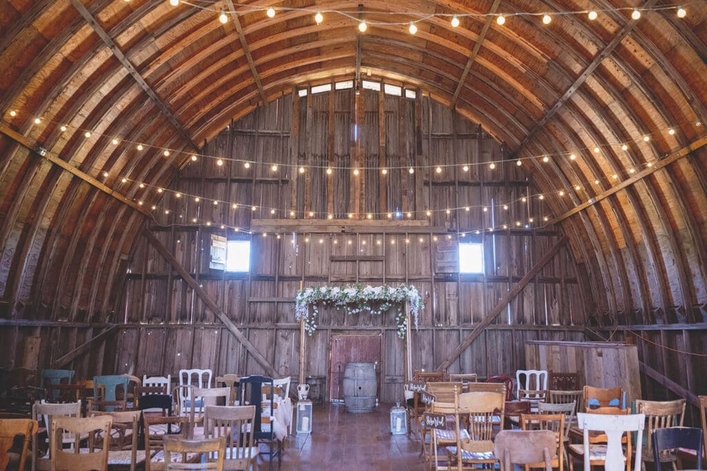 Indoor wedding ceremony