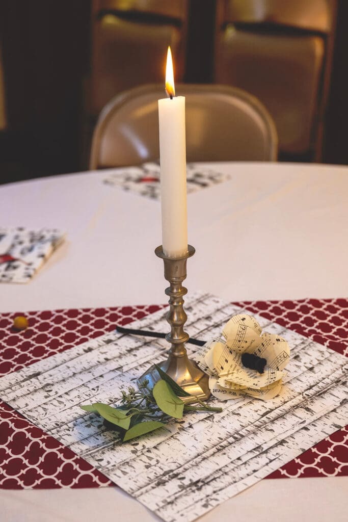 candle wedding reception decoration