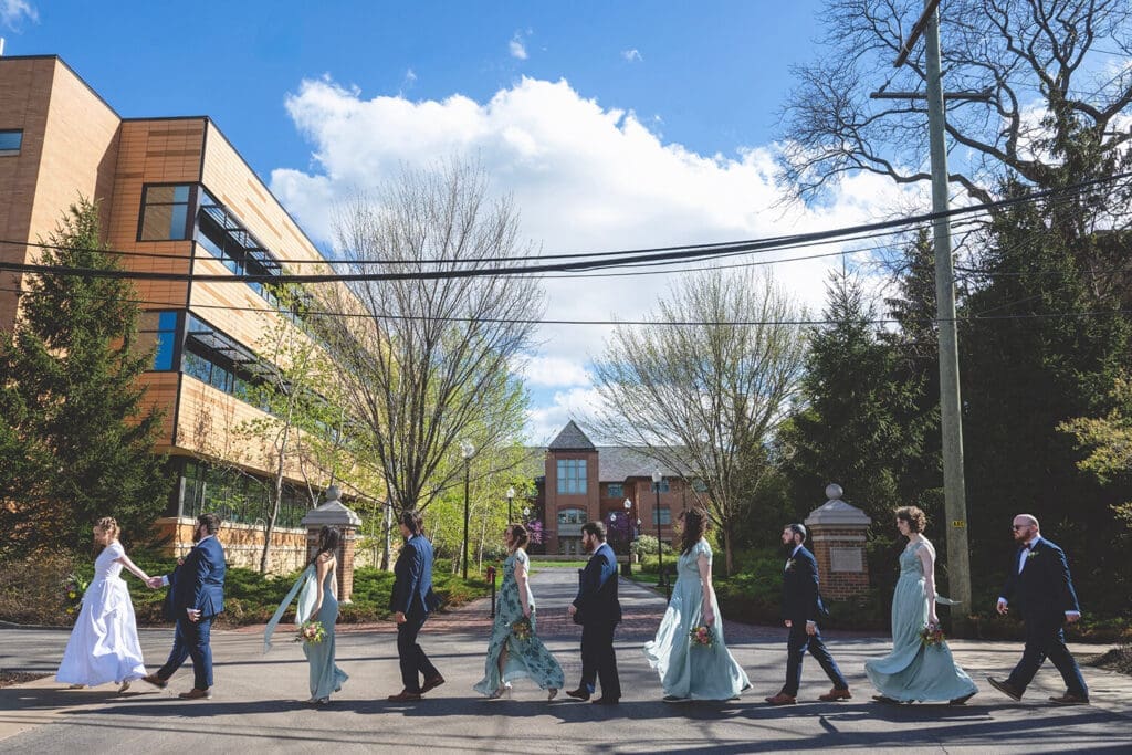 wedding reenactment of The Beatles album