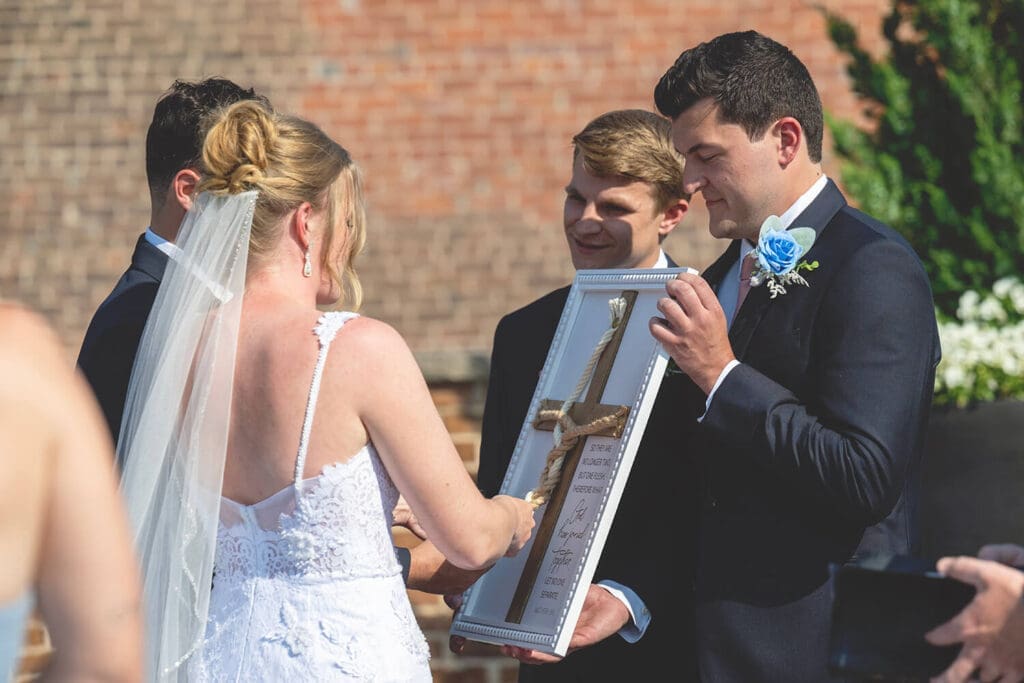 Knot tying wedding ceremony ritual at The Standard in Rockford, IL