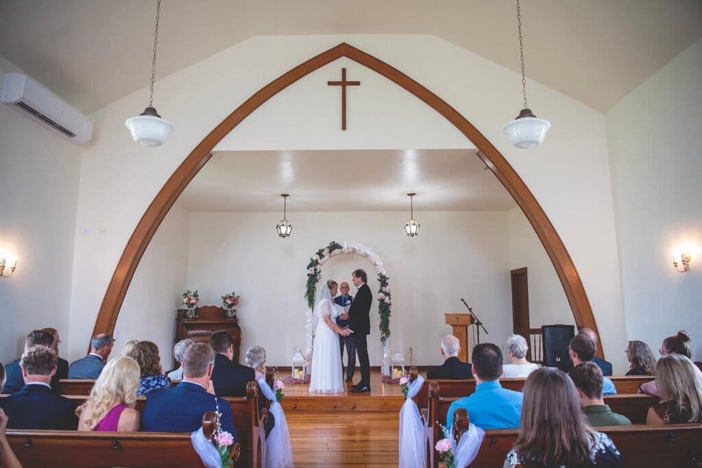 Second wedding couple married in small ceremony